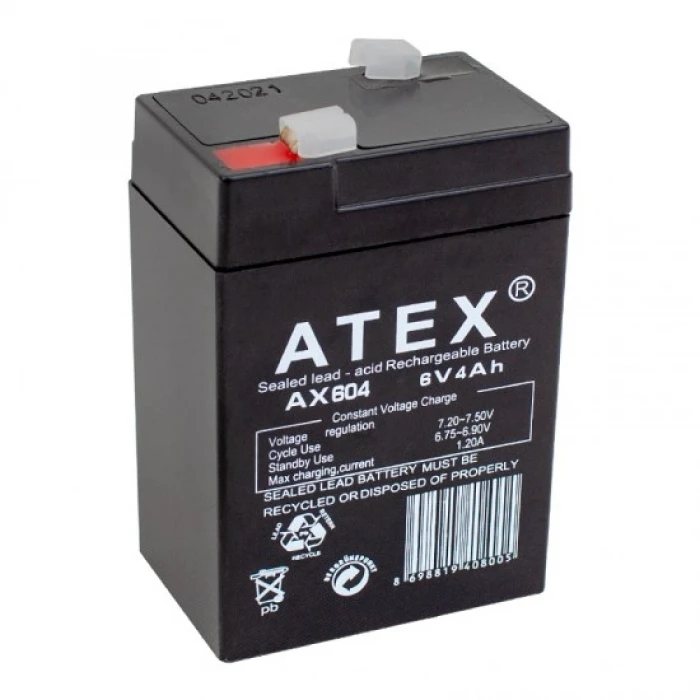 Kalın Kuru Akü 6v-4ah Amper  70x48x101mm