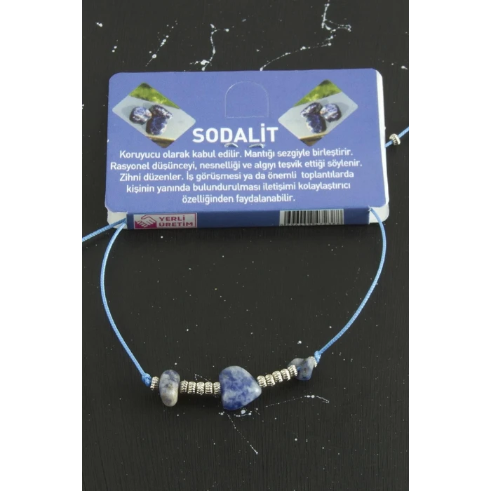 Kalp Karışık Doğaltaş Bileklik