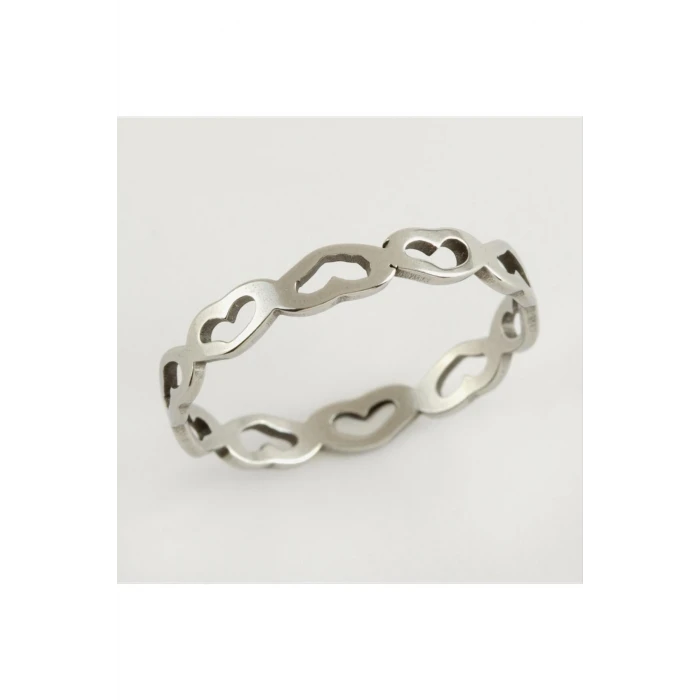 Kalp Lüks Çelik Yüzük