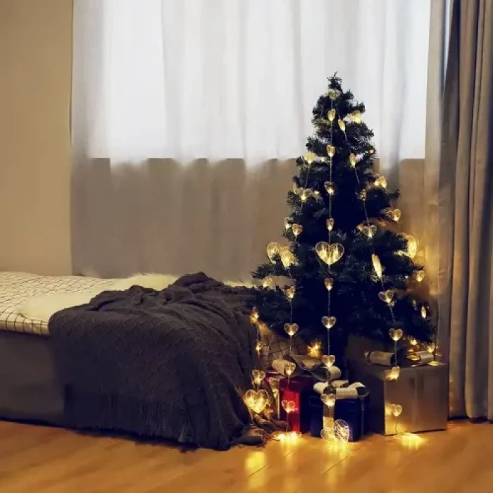 Kalp Perde Led  Gün Işığı