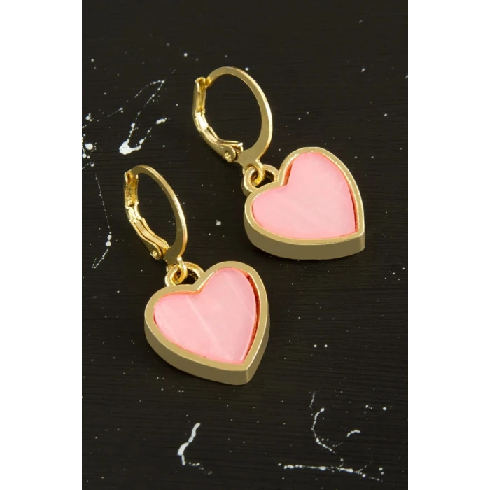 Kalp Polyester Küpe