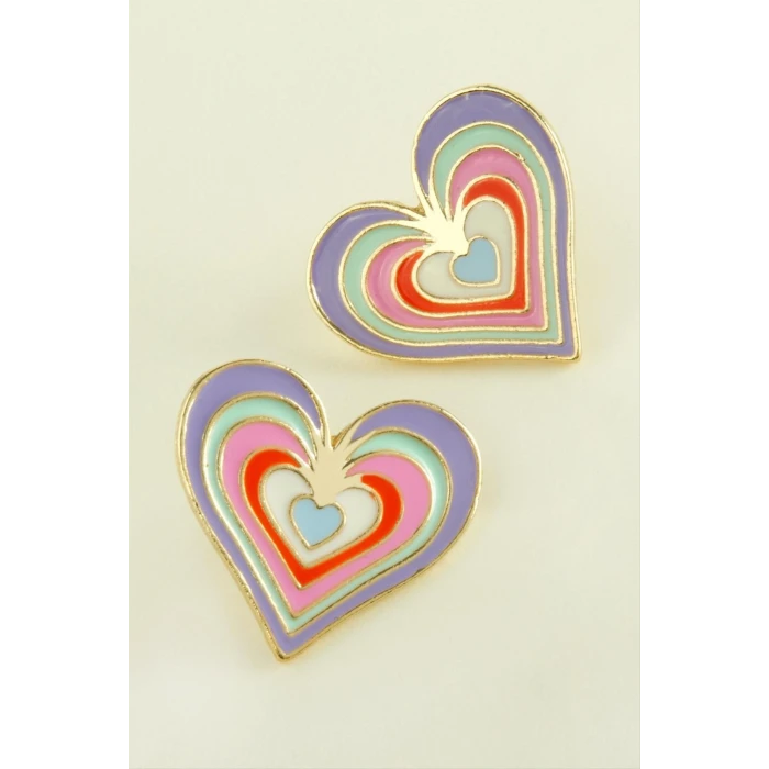 Kalp Yeni Sezon Mineli Küpe