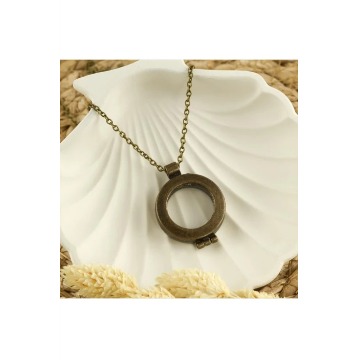 Kapaklı Camlı Kolye