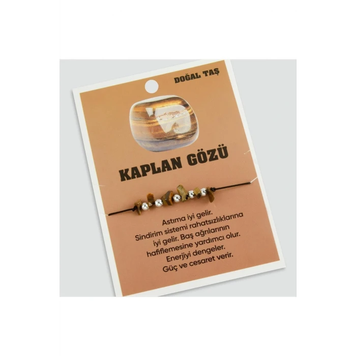 Kaplangözü Doğaltaşlı İp Bileklik