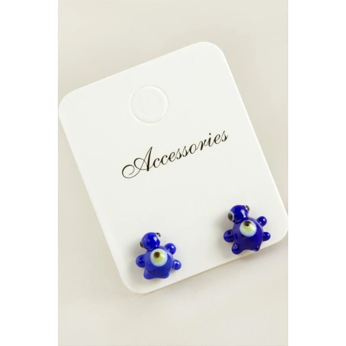 Kaplumbağa Cam Küpe