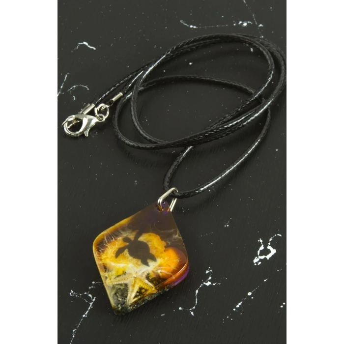 Kaplumbağa Epoksi Kolye