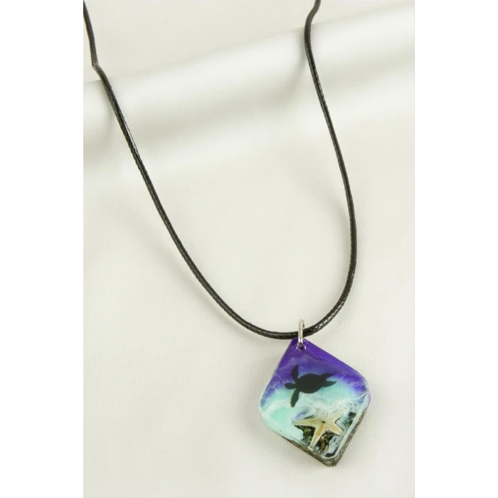 Kaplumbağa Epoksi Kolye