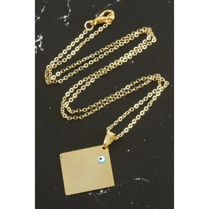 Kare İsim Yazılabilir Kolye