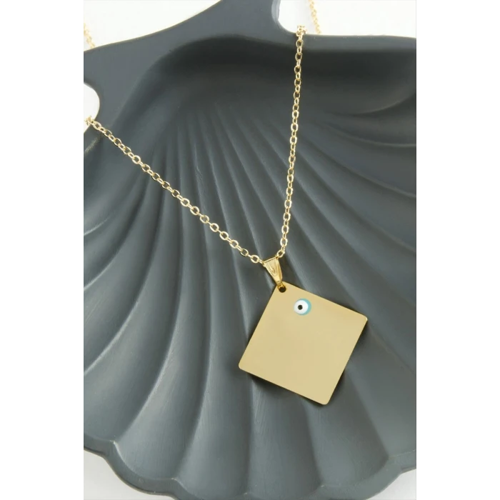 Kare İsim Yazılabilir Kolye