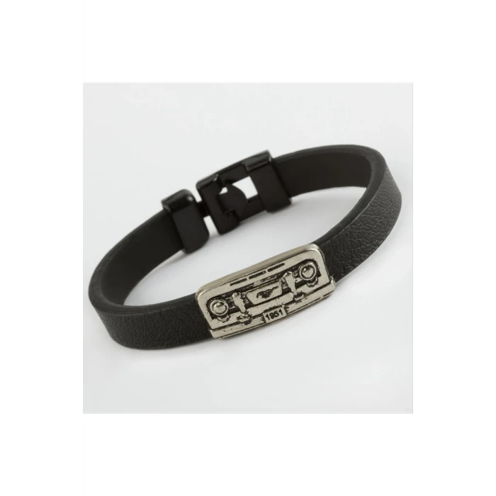 Kare Kaliteli Suni Deri Bileklik