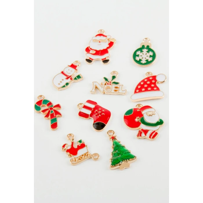 Karışık Yılbaşı Özel Mineli Kolye Ucu 1 Adet