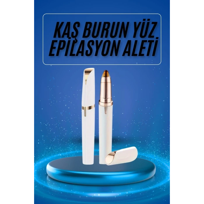 Kaş Bıyık Epilasyon Aleti İnce Uçlu Yüz Için Tüy Alıcı Pilli