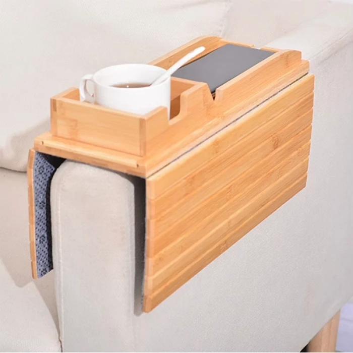 Katlanabilir Ahşap Kanepe Tepsisi