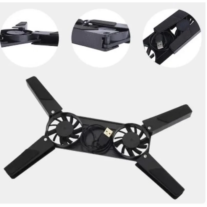 Katlanabilir Laptop Soğutucu 2 fanlı (4887)