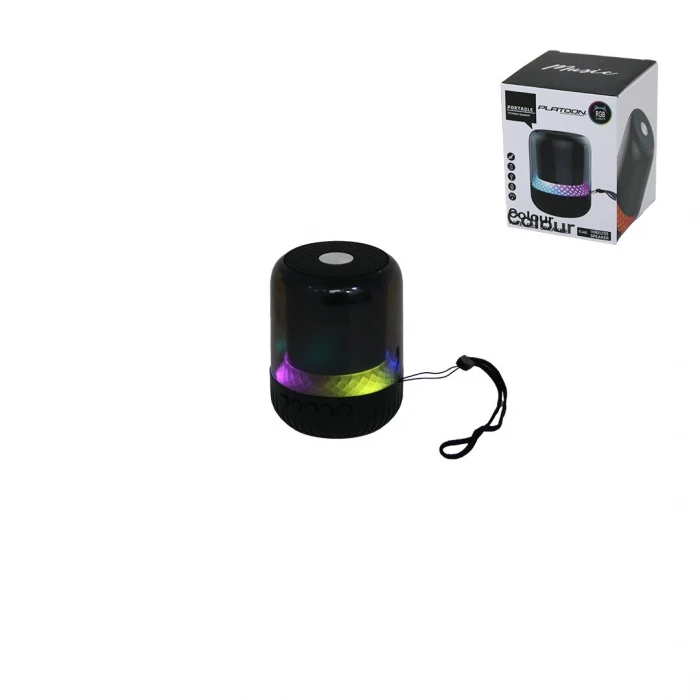 Kavanoz Modeli - Mika Gövde Bluetooth Wireless Mini Hoparlör Speaker Usb Şarjlı - Işıklı 5w Pl-4445