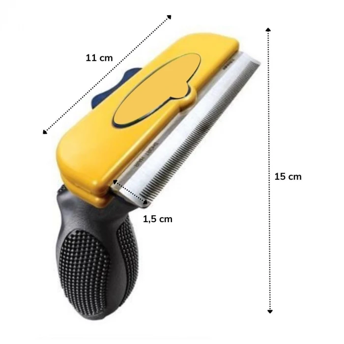 Kedi ve Köpekler İçin Kısa Tüylü Köpek Tarağı Tüy Toplayıcı Tarak Large (K95)