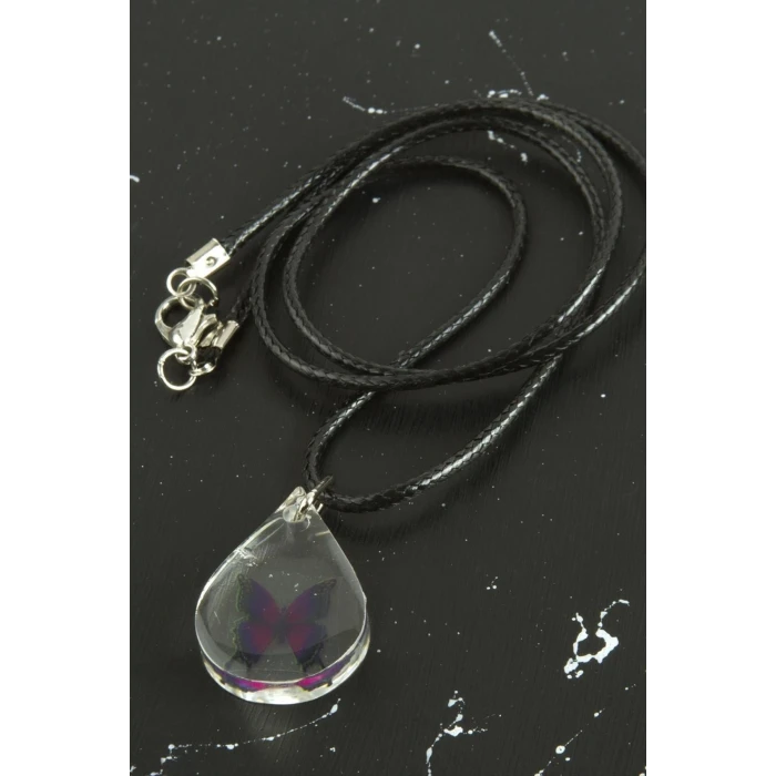 Kelebek Damla Epoksi Kolye