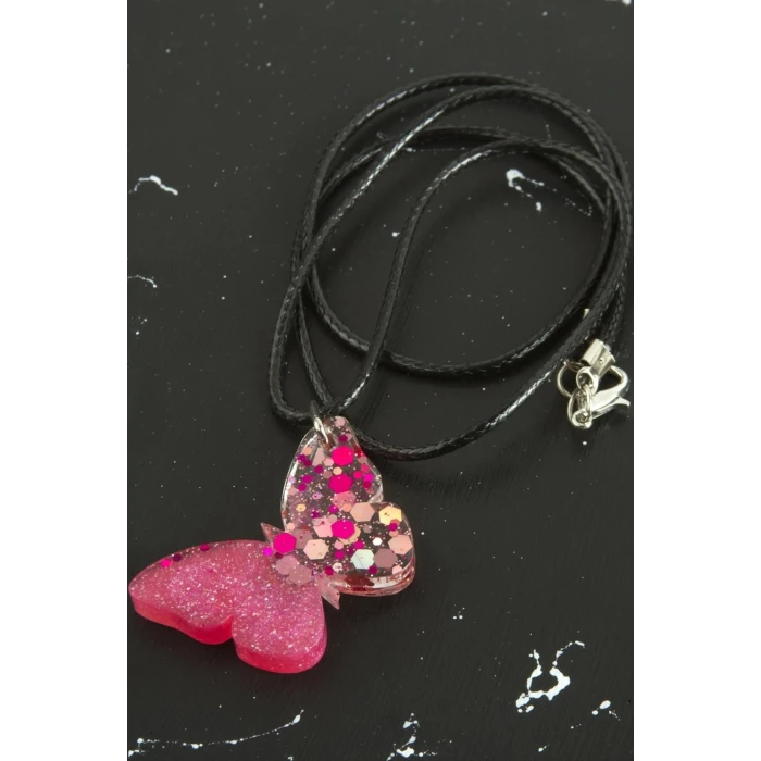 Kelebek Epoksi Kolye