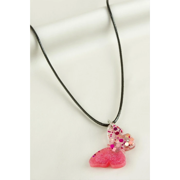 Kelebek Epoksi Kolye