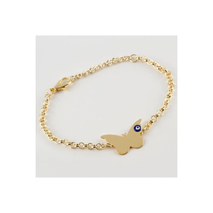 Kelebek Figürlü Zincir Bileklik