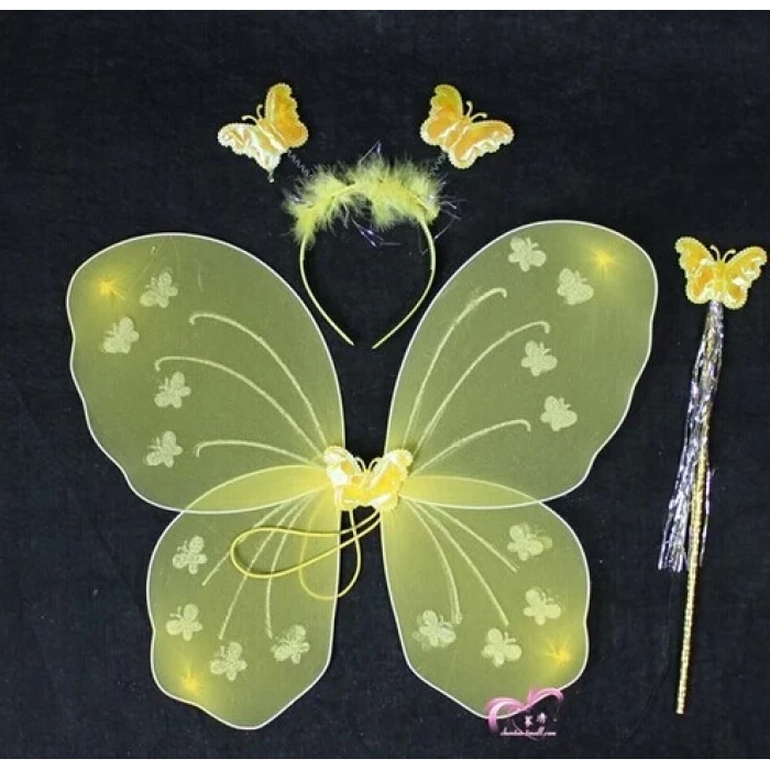 Kelebek Kanat Seti Sarı Renk (K95)