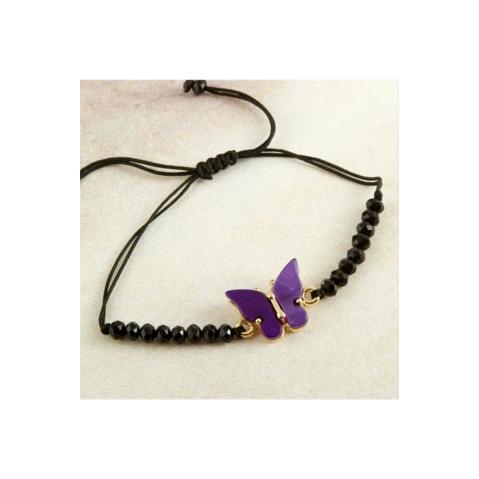 Kelebek Sedef Kristal Bileklik