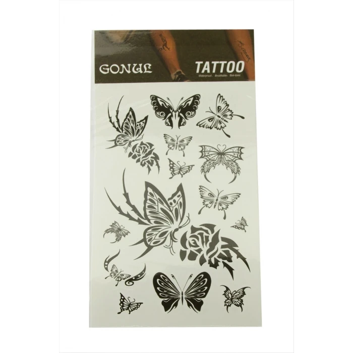 Kelebek Tattoo Dövme Sticker