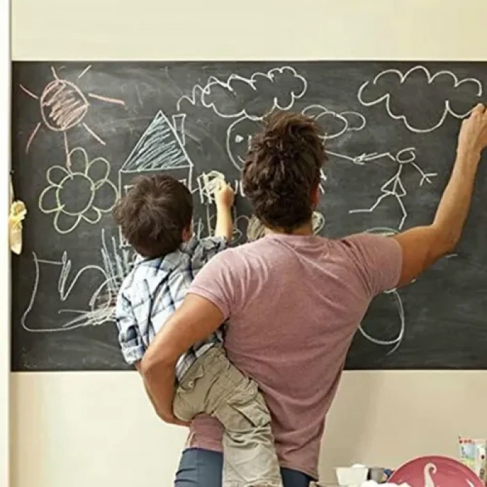 Kendinden Yapışkanlı Kara Tahta Sticker Rulo