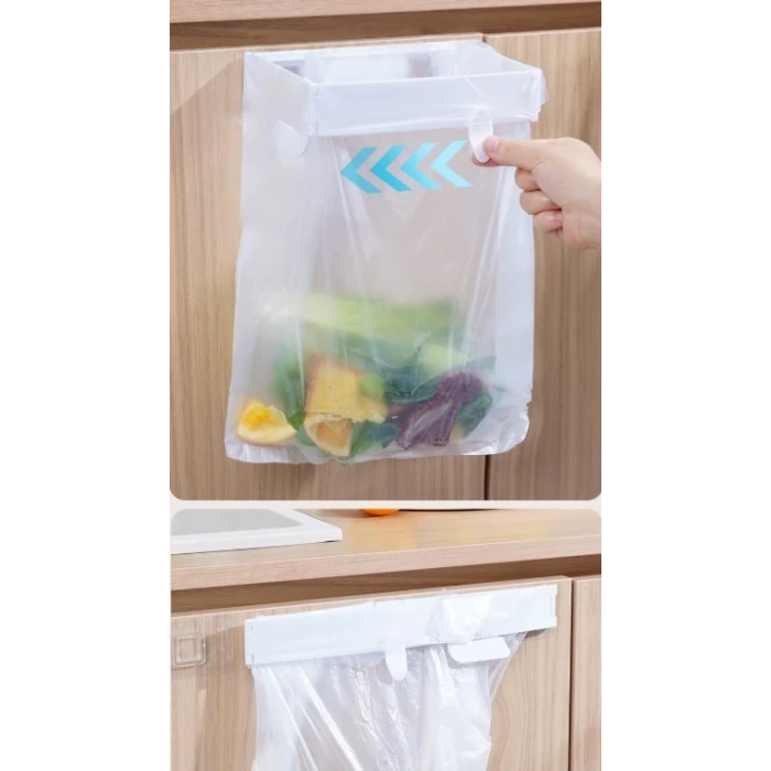 Kendinden Yapışkanlı Katlanabilir Çöp Poşeti Tutucu At