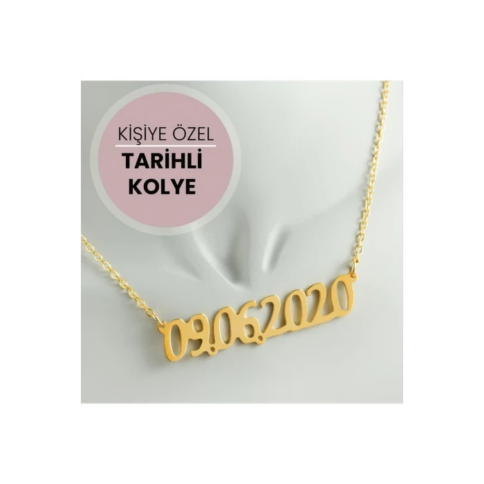 Kişiye Özel Tarih Yazılı Kolye