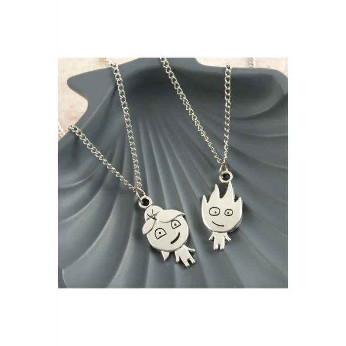 Kız Erkek  Arkadaş Zincir Kolye (Çift Kolye)