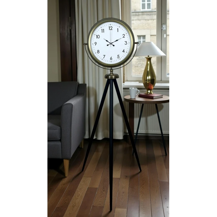 Klasik Eskitme Tripod Ayaklı Saat