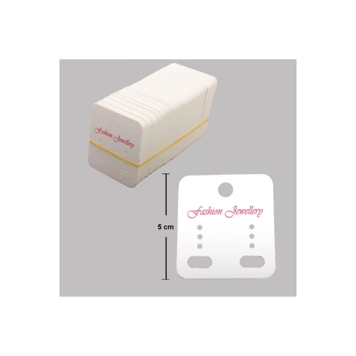 Klıpsli 3 delikli küpe kartı