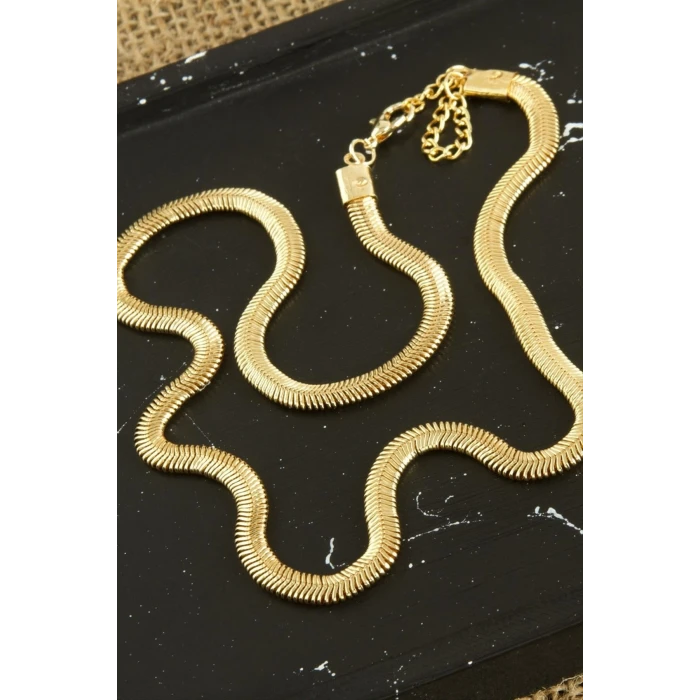 Kobra İtalyan Zincir Kolye 45 cm