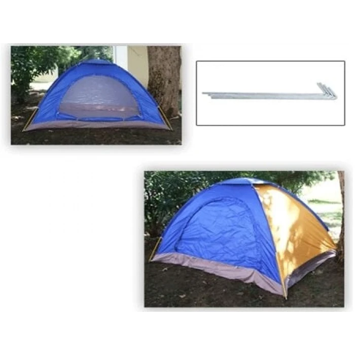 Kolay Kurulumlu Kamp Çadırı 3 - 4 Kişilik -Taşıma Çantalı