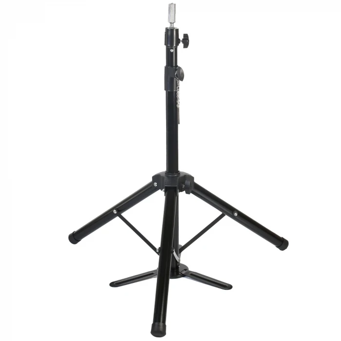 Kuaför Eğitim Mankeni İçin Ayaklı Metal Tripod - Siyah + Taşıma Çantası