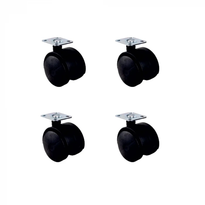 Küçük Plastik Tablalı Teker - 40 MM  HKS101 - 4 Adet