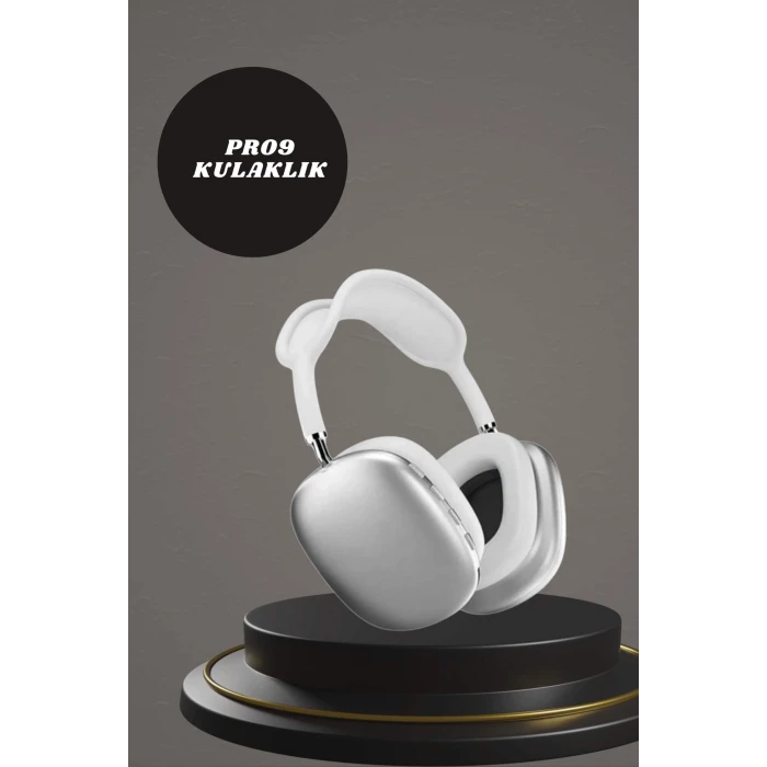Kulak Üstü P9 Kablosuz Bluetooth Kulaklık ve 7 Kordonlu Akıllı Saat