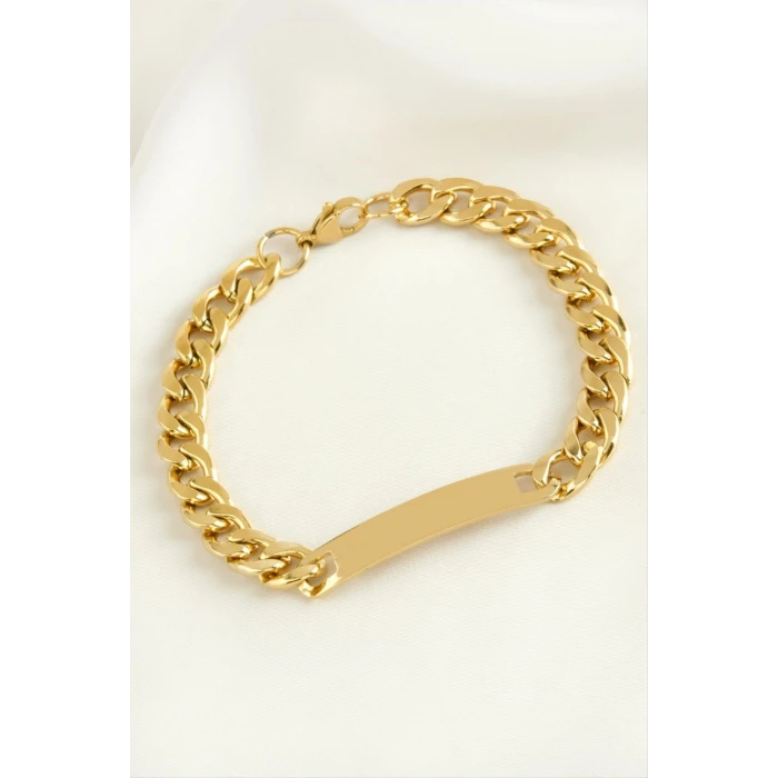 Künye Çelik Bileklik (İsim Yazılabilir)