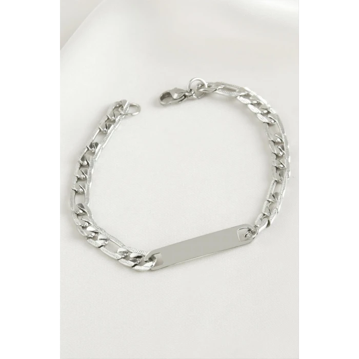 Künye Çelik Bileklik (İsim Yazılabilir)