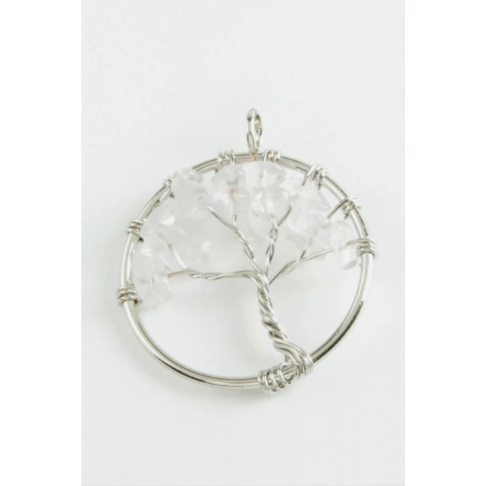 Kuvars Doğaltaş Kolye Ucu