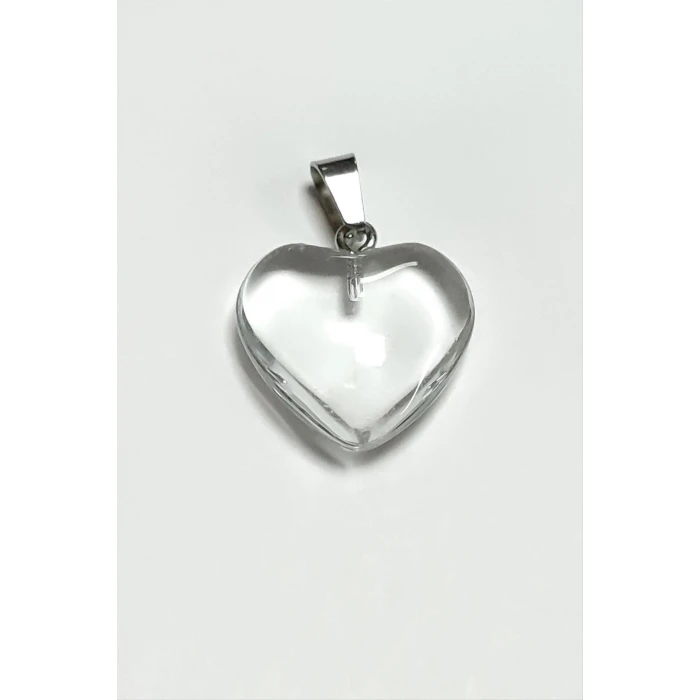 Kuvars Kalpli Doğaltaş Kolye Ucu