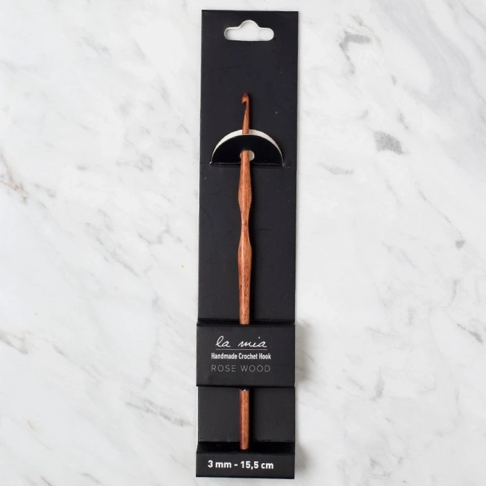 La Mia Rosewood 3 mm 15.5 cm Ahşap Yün Tığ