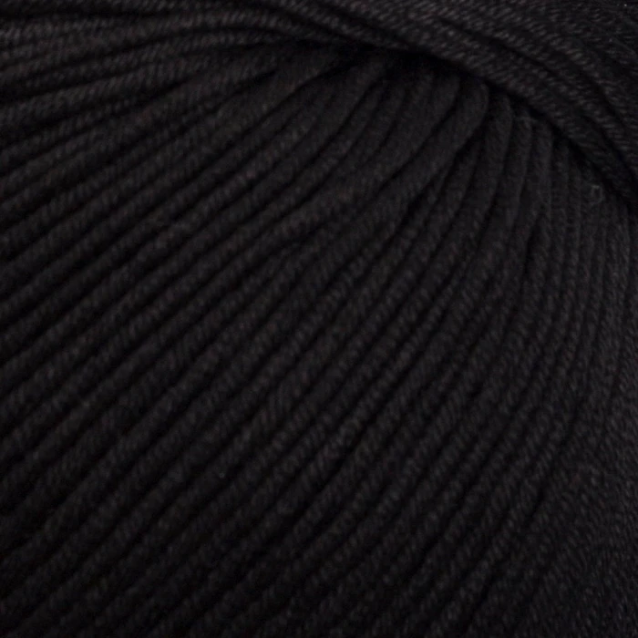 La Mia XL Mercerized Siyah El Örgü İpi - 1 - 33758