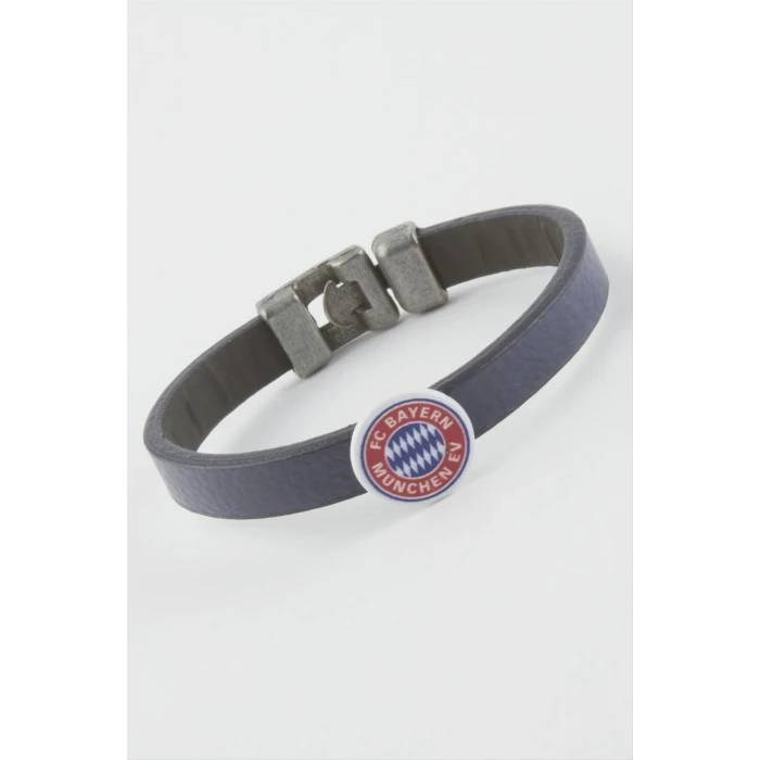 Lacivert Renkli Suni Deri Bileklik