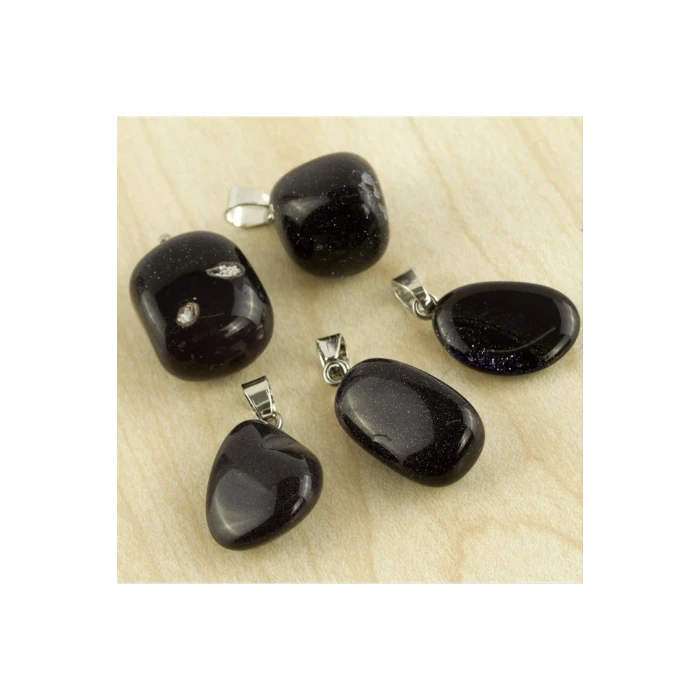 Lacivert Yıldız Doğaltaş Kolye Ucu