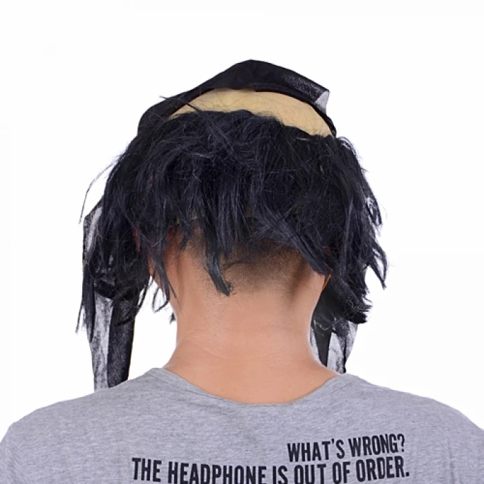 Lateks Saçlı Sakallı Korsan Maskesi (4887)