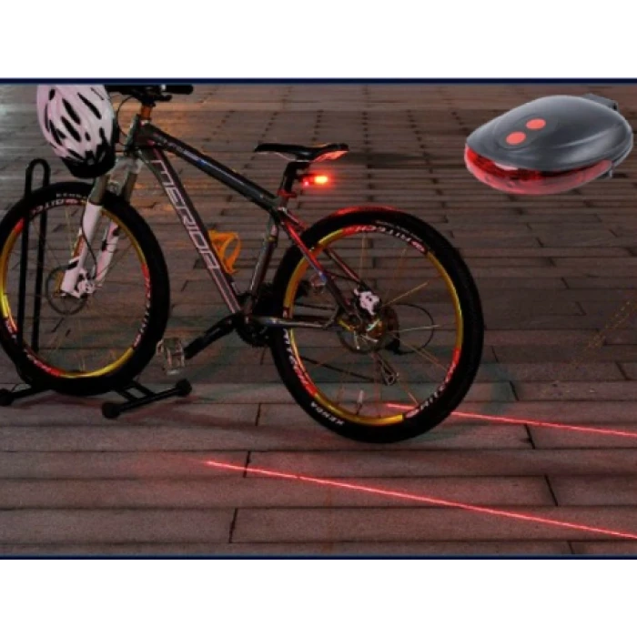Lazer Güvenlik Şeritli Bisiklet Stop Lambası (K95)