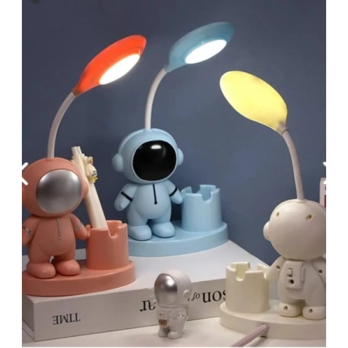 LED Astronot Masa Lambası Ve Kalemlik