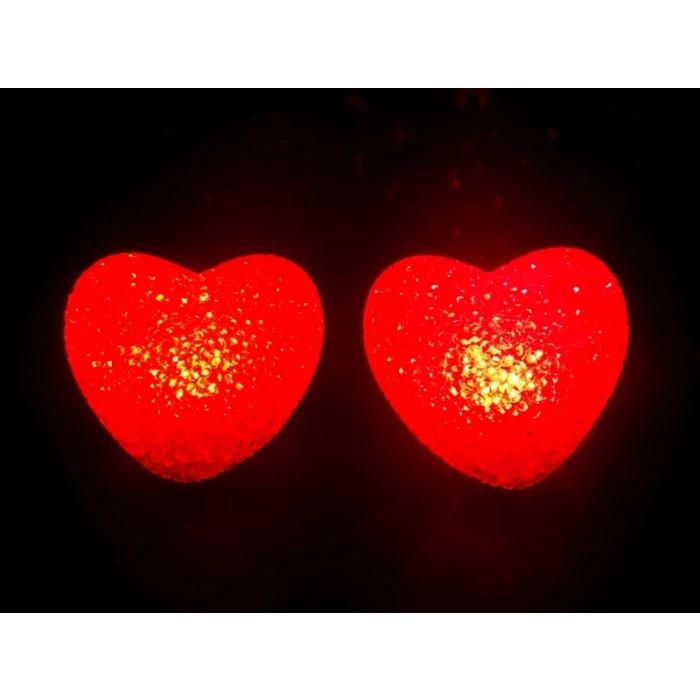 Led Işıklı Kırmızı Kalp Gece Lambası